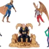 Flash Sale 🌟 DC Black Adam + Justice Society Adam Smasher, Hawkman, Black Adam (On Throne), Cyclone & Dr Fate Exclusive Action Figure 5-Pack 😉