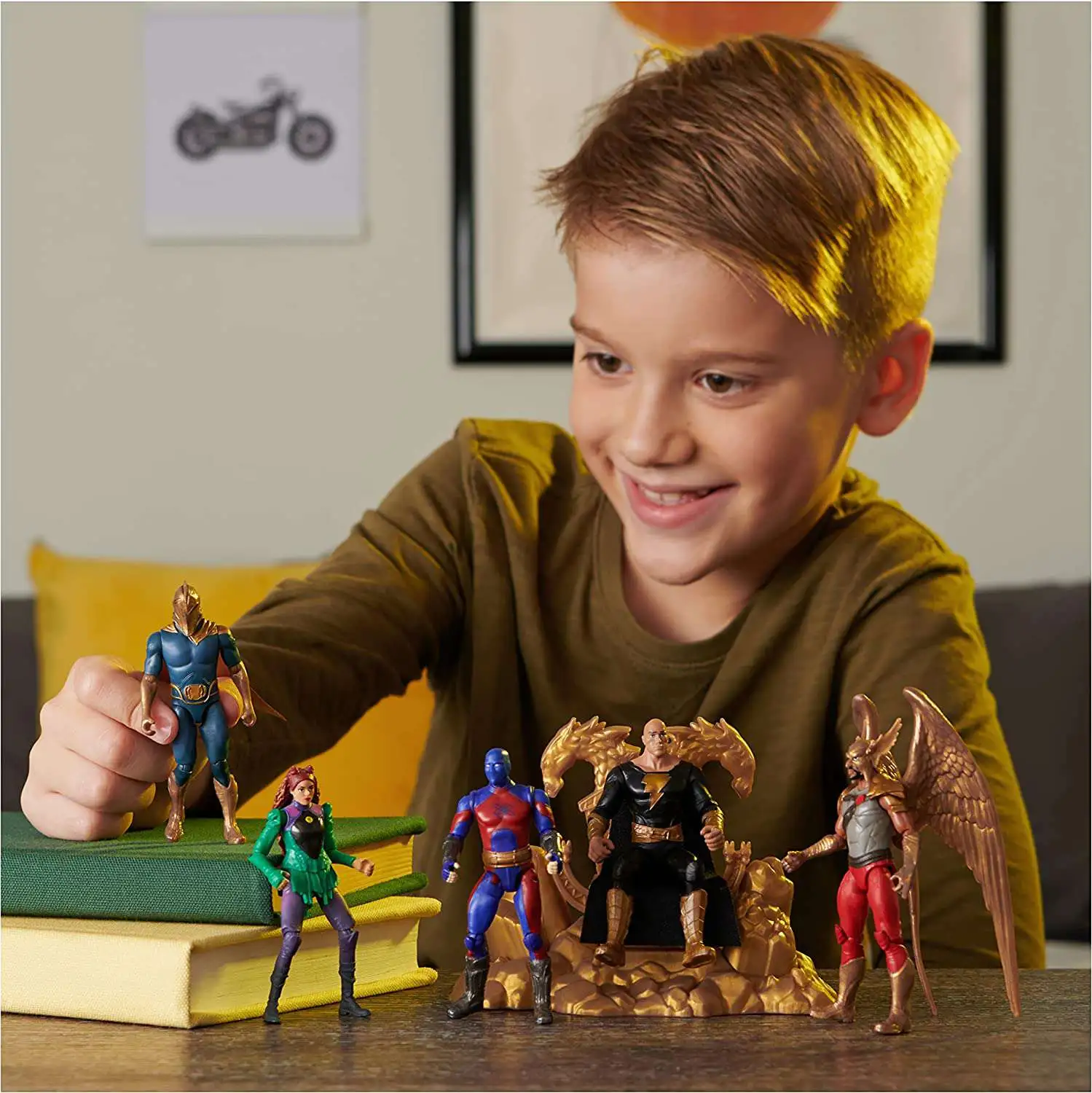 Flash Sale 🌟 DC Black Adam + Justice Society Adam Smasher, Hawkman, Black Adam (On Throne), Cyclone & Dr Fate Exclusive Action Figure 5-Pack 😉 6 Flash Sale 🌟 DC Black Adam + Justice Society Adam Smasher, Hawkman, Black Adam (On Throne), Cyclone & Dr Fate Exclusive Action Figure 5-Pack 😉 - Image 4