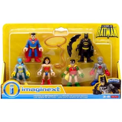 New 👏 Fisher Price DC Imaginext Legends of Batman Heroes of Gotham City Figure 6-Pack [Batman, Batgirl, Robin, Wonder Woman, Captain Atom & Superman] 🤩