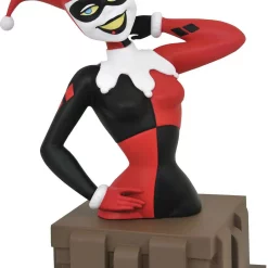 Discount ⌛ Batman The Animated Series Harley Quinn 6-Inch PVC Bust [Harlequinade] 🧨