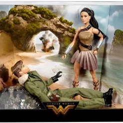 Flash Sale 😍 DC Wonder Woman Movie Barbie Wonder Woman & Captain Steve Trevor Doll 2-Pack 🤩
