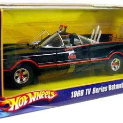 Deals ✔️ Hot Wheels Batman 1966 TV Series Batmobile Diecast Car [1:18, Damaged Package] ⌛