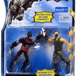 New ❤️ The Dark Knight Rises Gotham City Showdown Batman vs. Bane Exclusive Action Figure 2-Pack [Red & Black vs. Green] ✔️