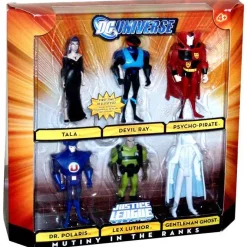 Budget 🤩 DC Universe Justice League Unlimited Mutiny in the Ranks Exclusive Action Figure Set [Lex Luthor, Tala, Devil Ray, Dr. Polaris, Psycho-Pirate, Gentleman Ghost] ✨