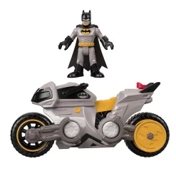 Discount 🧨 Fisher Price DC Super Friends Imaginext Batman & Batcycle 3-Inch Figure Set [Hoverbike] ⭐ -DC Comics Shop dcimagbatcyclehv inset2