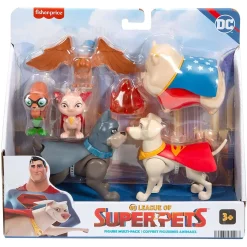 Flash Sale 😉 Fisher Price DC League of Super-Pets Krypto the Superdog, Ace the Hound, PB, Chip, Pigasus & Lulu Figure Multi-Pack 🌟