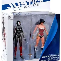 Best deal 💯 DC Justice League The New 52 Wonder Woman vs. Katana Action Figure 2-Pack [Damaged Package] 😀