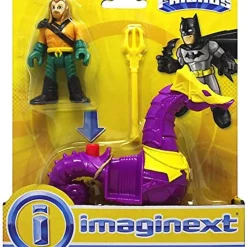 Coupon 🎉 Fisher Price DC Super Friends Imaginext Aquaman & Seahorse Figure 2-Pack [Purple Seahorse] 👍