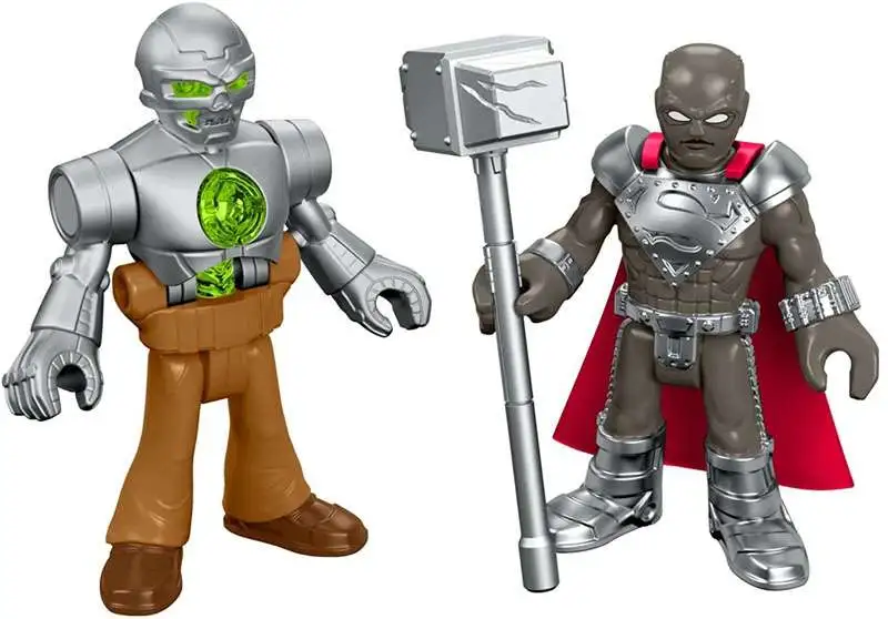 Flash Sale ✨ Fisher Price DC Super Friends Imaginext Steel & Metallo Figure 2-Pack 😉 4 Flash Sale ✨ Fisher Price DC Super Friends Imaginext Steel & Metallo Figure 2-Pack 😉 - Image 2
