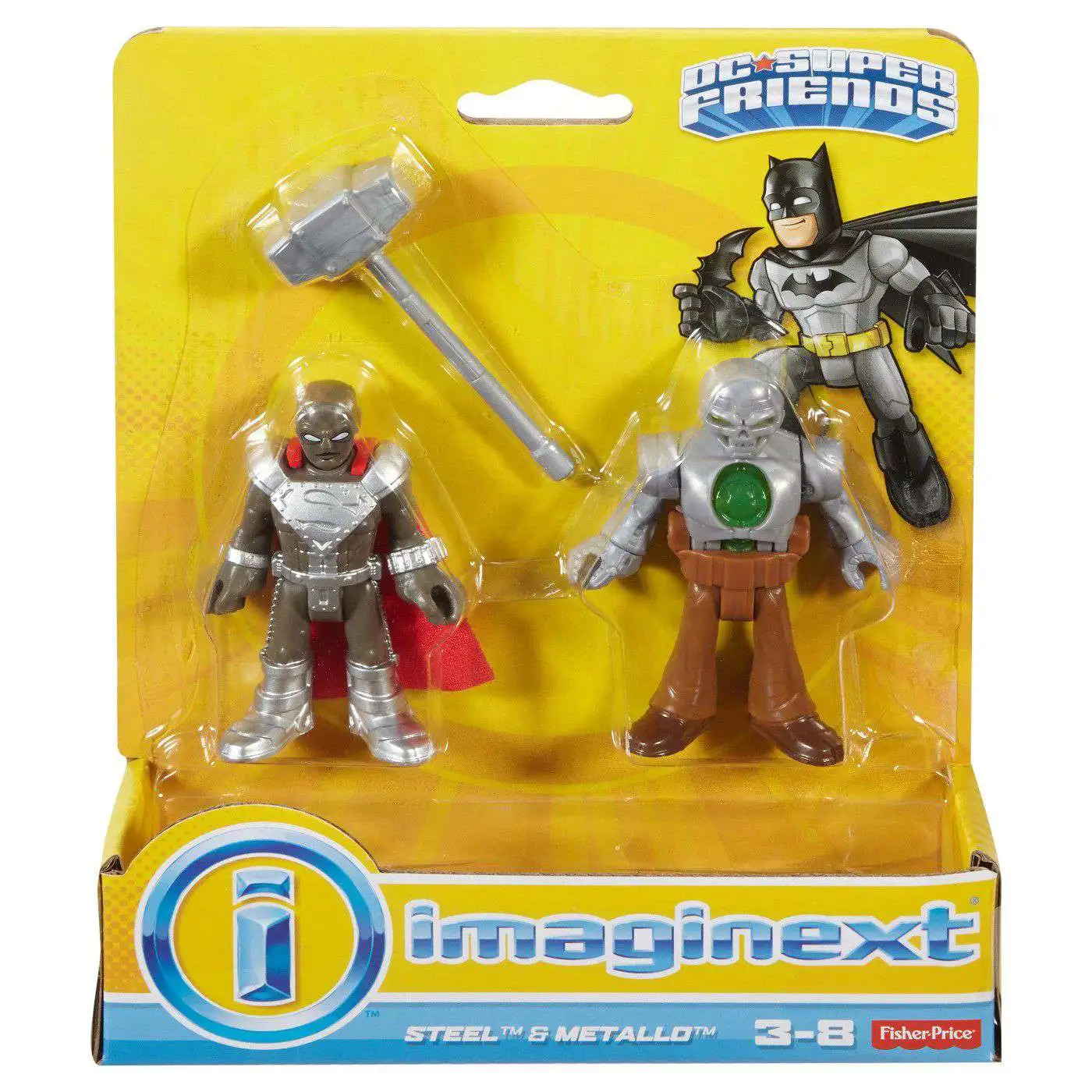 Flash Sale ✨ Fisher Price DC Super Friends Imaginext Steel & Metallo Figure 2-Pack 😉 3 Flash Sale ✨ Fisher Price DC Super Friends Imaginext Steel & Metallo Figure 2-Pack 😉