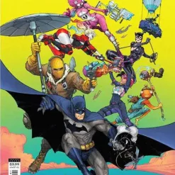Promo 🔥 DC Comics Batman / Fortnite Zero Point #1 Card Stock Variant Cover (Kenneth Rocafort) Comic Book [Comes with Online Game Digital Item Code to Unlock Rebirth Harley Quinn Outfit!] 😉