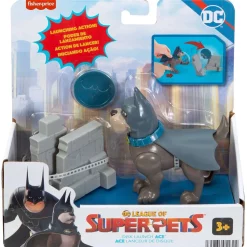 Cheap ✔️ Fisher Price DC League of Super-Pets Disk Launch Ace Action Figure Set 🔔