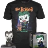 Discount ✨ Funko DC Collection by Jim Lee POP! Tees The Joker Exclusive Vinyl Figure & T-Shirt [Hush, Medium] 🔥 -DC Comics Shop funkjokehushshirtmed