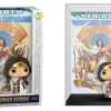 Discount ✨ Funko DC Wonder Woman POP! Comic Covers Rebirth Vinyl Figure #03 [On Throne] 😀 -DC Comics Shop funko55010