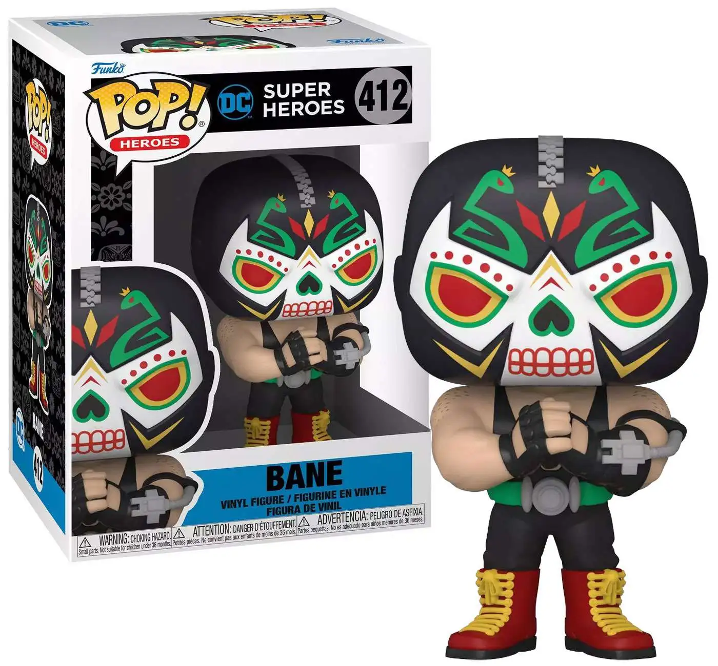 Outlet โ๏ธ Funko Dia De Los DC POP! Heroes Bane Vinyl Figure #412 ๐งจ 3 Outlet โ๏ธ Funko Dia De Los DC POP! Heroes Bane Vinyl Figure #412 ๐งจ