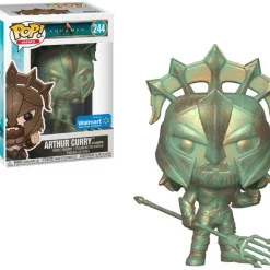 Flash Sale ❤️ Funko DC Aquaman Movie POP! Heroes Arthur Curry as Gladiator Exclusive Vinyl Figure #244 [Patina] ✨