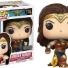 Budget ⭐ Funko DC Wonder ✔️ Woman Movie POP! Heroes Wonder Woman Exclusive Vinyl Figure #175 [Metallic with Shield, Damaged Package] 🤩 -DC Comics Shop funkopopww175dp