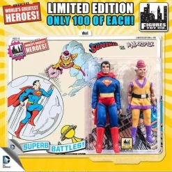 Budget 🔥 DC World's Greatest Super Heroes Retro Two-Pack Series 3 Superman & Mr. Myxpltk Retro Action Figures ✔️