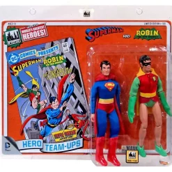 Promo ⌛ DC World's Greatest Super Heroes Retro Two-Pack Series 2 Superman & Robin Retro Action Figures 💯