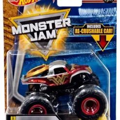 Best Pirce 🥰 Hot Wheels Monster Jam Wonder Woman Diecast Car #6/15 [Epic Additions] 🔥