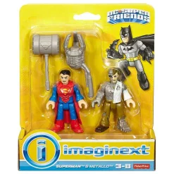 New โจ Fisher Price DC Super Friends Imaginext Superman & Metallo 3-Inch Figure Set ๐