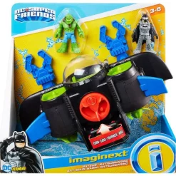 Deals 🎉 Fisher Price DC Super Friends Imaginext Batsub 3-Inch Figure Set [with Batman & K. Croc] 💯