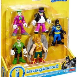 Best deal ⌛ Fisher Price DC Super Friends Imaginext Joker, Penguin, Green Lantern, Hawkman & Batman 3-Inch Figure 5-Pack ⭐ -DC Comics Shop imaginextfriends inset2