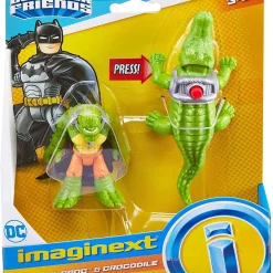 Discount โญ Fisher Price DC Super Friends Imaginext K. Croc & Crocodile 3-Inch Figure Set ๐งจ