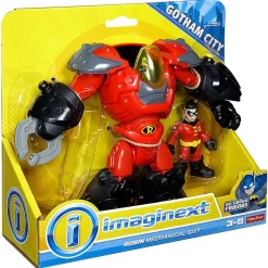Wholesale ✔️ Fisher Price DC Super Friends Imaginext Robin Mechanical Suit Exclusive 3-Inch Figure Set 🤩