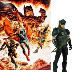 Brand new 🛒 McFarlane Toys DC Page Punchers Green Arrow Action Figure & Comic Book [Injustice 2] (Pre-Order ships January) 🔔