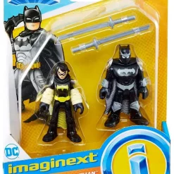 Deals โจ Fisher Price DC Super Friends Imaginext Black Bat & Ninja Batman Figure Set โญ