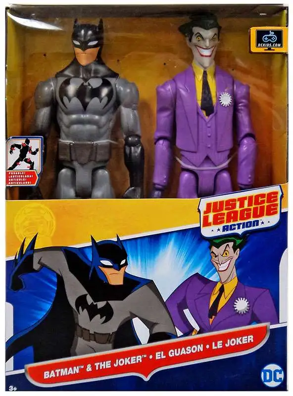 Outlet 🌟 Justice League Action JLA Batman & The Joker Action Figure 2-Pack ❤️ 3 Outlet 🌟 Justice League Action JLA Batman & The Joker Action Figure 2-Pack ❤️