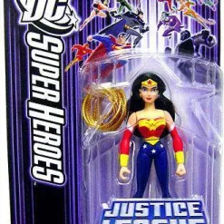 Best Pirce 👏 DC Justice League Unlimited Super Heroes Wonder 😀 Woman Action Figure [Gold Lasso Purple Card] ✔️