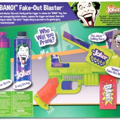 Top 10 ❤️ DC Batman The Joker Prank Shop "BANG!" 2-in-1 Fake-Out Blaster [with Pop-Out Flag & Joker Laugh] 💯 -DC Comics Shop jokerprankbankfakeblast inset2