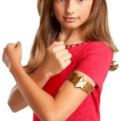 Cheapest 🥰 DC Wonder 🛒 Woman Headdress & Armband Roleplay Toy ❤️ -DC Comics Shop matwondheadarm inset2