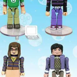 Cheap ✨ The Big Bang Theory Minimates Exclusive Minifigure 4-Pack [Set #1] ❤️ -DC Comics Shop minibang1 inset1