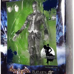 Brand new 🌟 Batman Arkham Asylum Play Arts Kai The Joker Exclusive Action Figure [Black & White] 🤩