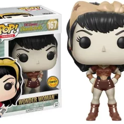 Cheapest ⭐ Funko DC Bombshells POP! Heroes Wonder 🥰 Woman Vinyl Figure #167 [Chase Version] ⭐