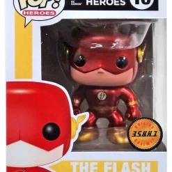 Best deal ❤️ Funko DC Universe POP! Heroes The Flash Vinyl Figure #10 [UPSIDE DOWN STICKER! Metallic ChaseVersion] ⌛