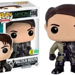 Deals 👍 Funko DC Arrow POP! Television Malcolm Merlyn Exclusive Vinyl Figure #350 [Damaged Package] 😍
