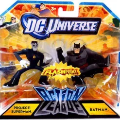 Deals ⌛ DC Universe Flashpoint Action League Project: Superman & Batman 3-Inch Mini Figures 🤩