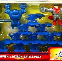 Discount 🌟 Superman Man of Steel Quick Shots Launch & Attack Battle Pack Exclusive Figure Set ✔️