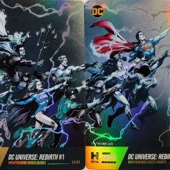 Deals 🔥 DC Hybrid Cards Rebirth #1 Legendary Trading Card Set A5863 & A1373 [Wraparound Covers (Front & Back)] 🧨