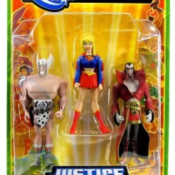 Deals 👏 DC Universe Justice League Unlimited Warlord, Supergirl & Deimos Action Figures [Damaged Package] ✔️