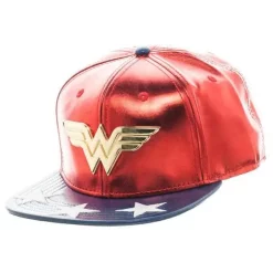 Deals 😉 DC Wonder Woman PU Suit Up Snapback ⚾ Baseball Cap 😍